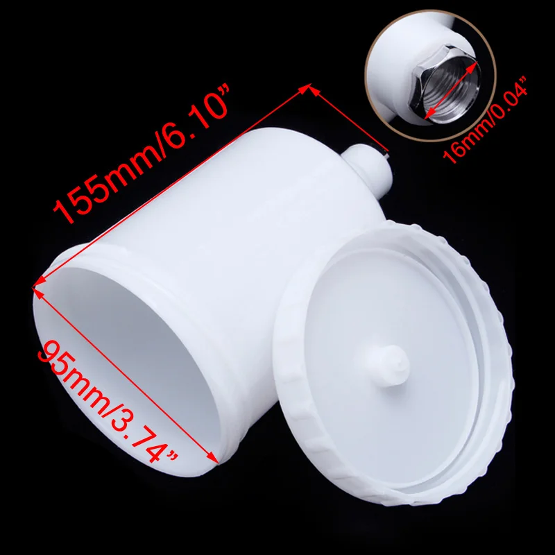 Plastic Feed Cup 600ml Paint Cup Feed Paint Pot Threaded Connector Painting Accessories
Plastic Feed Cup 600ml Paint Cup Feed Paint Pot Threaded Connector Painting Accessories