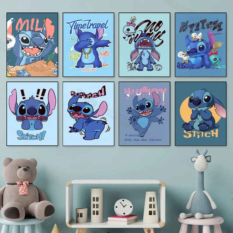 Cartoon Lilo & Stitch Canvas Painting Disney Movie Funny Poster Nordic Modern Nursery Wall Art Picture for Children's Room Decor
Cartoon Lilo & Stitch Canvas Painting Disney Movie Funny Poster Nordic Modern Nursery Wall Art Picture for Children's Room Decor