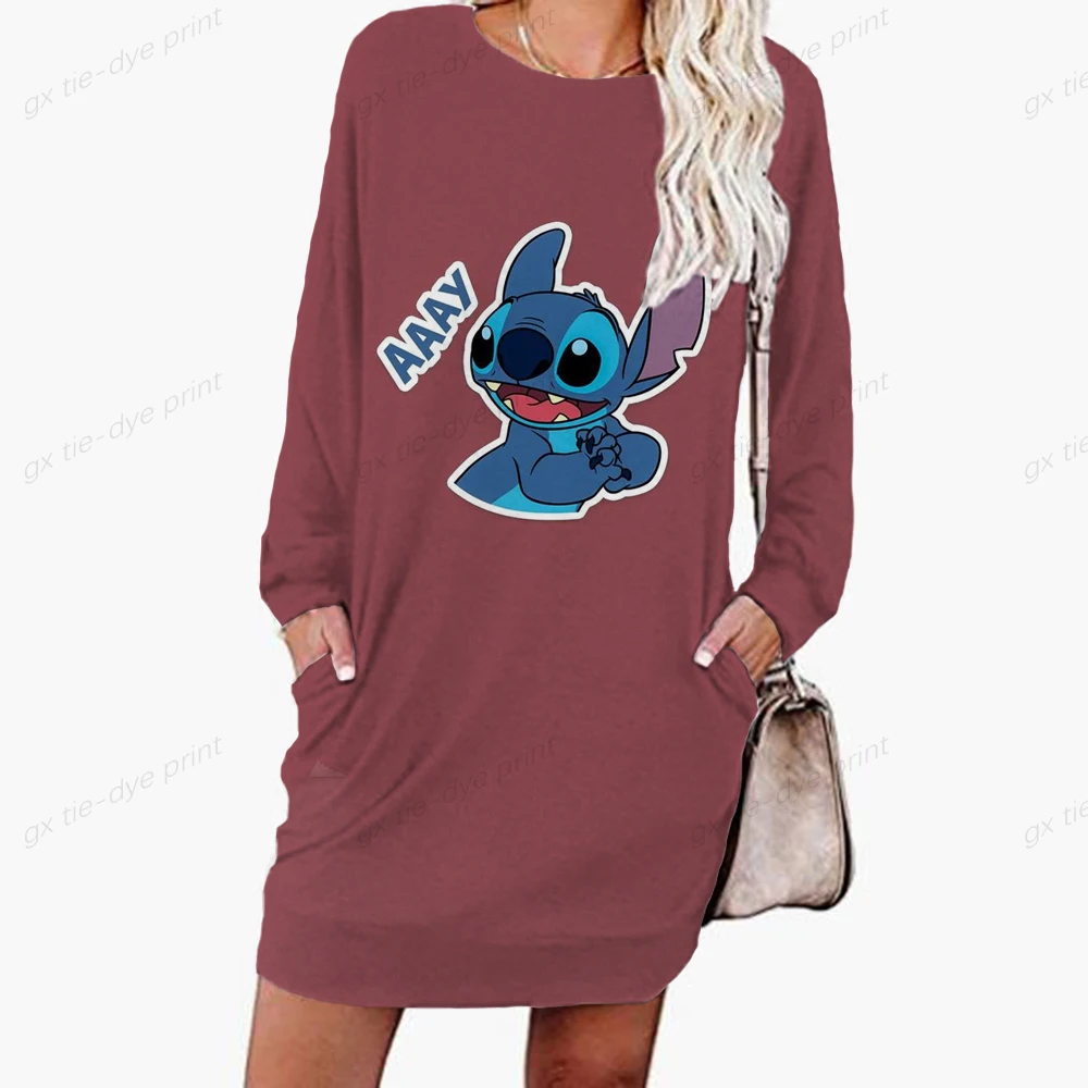 2022 Autumn Disney Stitch 3D print new hooded sweater women's spring long-sleeved lazy style loose Long Hoodie Dress
2022 Autumn Disney Stitch 3D print new hooded sweater women's spring long-sleeved lazy style loose Long Hoodie Dress