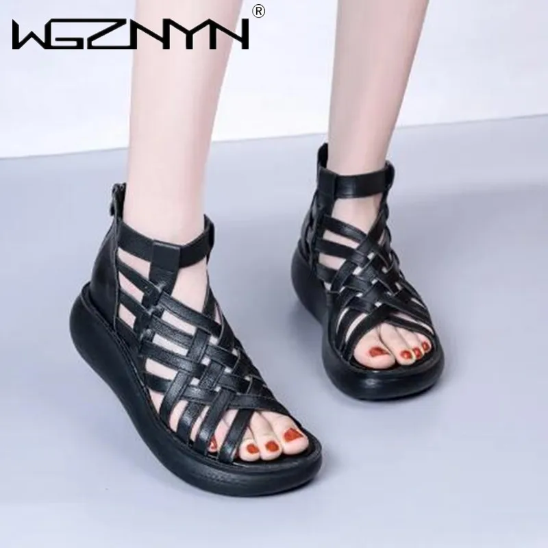 2022 Summer New Ethnic Style Handmade Retro Wedge Sandals Women's Casual Sandals Leather Peep Top Sandals Women Open Toe Shoes
2022 Summer New Ethnic Style Handmade Retro Wedge Sandals Women's Casual Sandals Leather Peep Top Sandals Women Open Toe Shoes