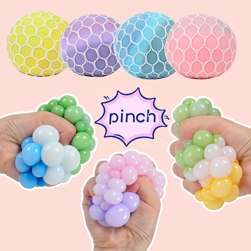 Decompression Toys Grape Vent Ball Antistress Stress Relief Fidget Toy Squishy Stressball For Kids Adults Squeeze Toys Random
Decompression Toys Grape Vent Ball Antistress Stress Relief Fidget Toy Squishy Stressball For Kids Adults Squeeze Toys Random