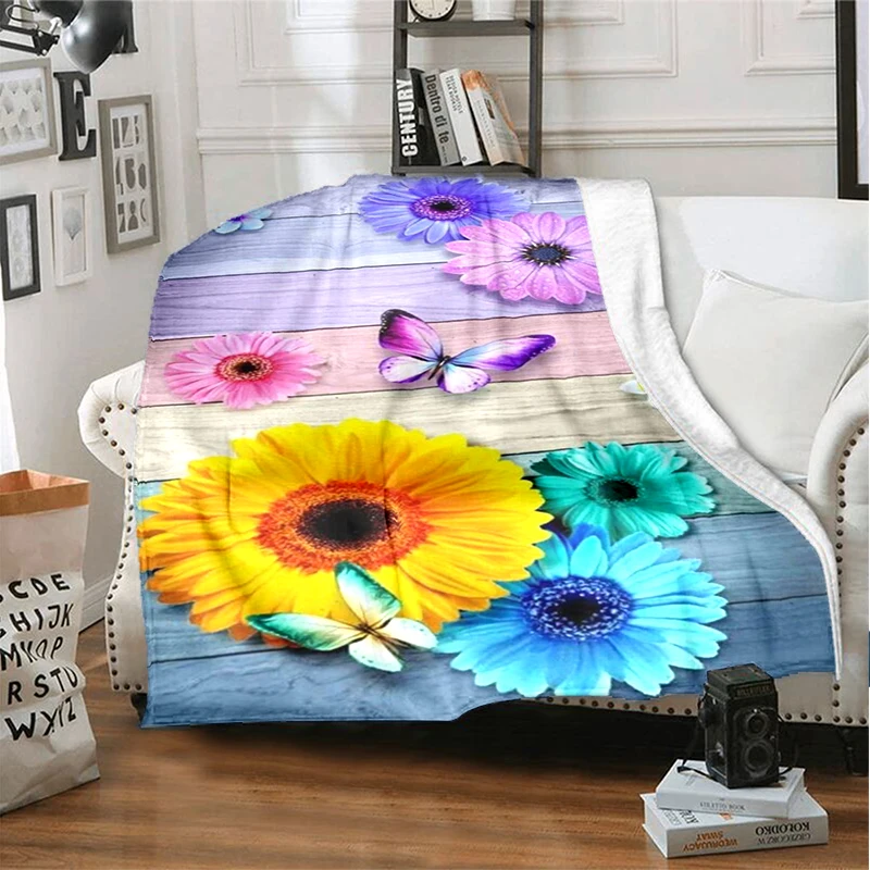 Colorful butterfly flower sunflower blanket, flannel blanket cover blanket, living room bedroom bed sofa insulation blanket
Colorful butterfly flower sunflower blanket, flannel blanket cover blanket, living room bedroom bed sofa insulation blanket