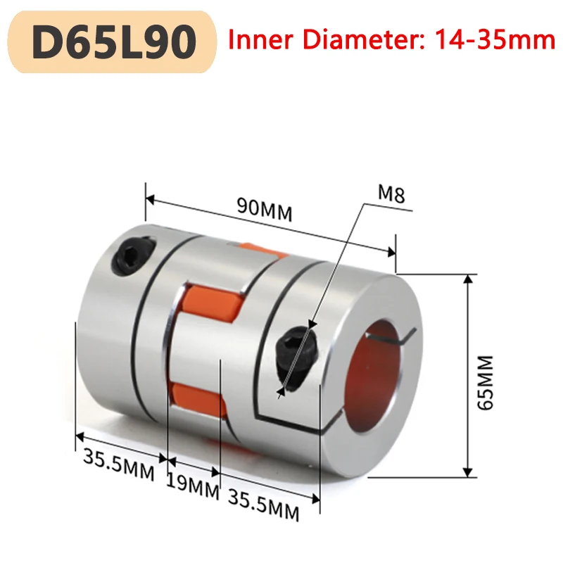 1 шт. D65L90 восьмичелюстная муфта D65 L90 алюминиевая Слива Гибкий тройной Соединитель с ЧПУ эластичный фотоэлемент 14-35 мм
1 шт. D65L90 восьмичелюстная муфта D65 L90 алюминиевая Слива Гибкий тройной Соединитель с ЧПУ эластичный фотоэлемент 14-35 мм