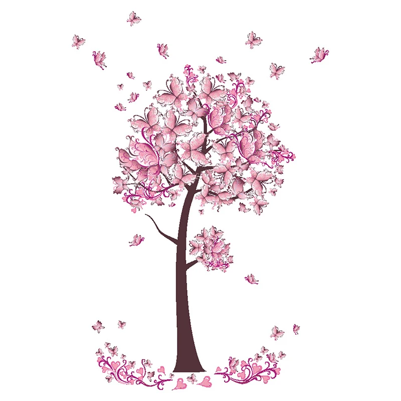 New Pink Butterfly Flower Tree Bedroom Living Room Background Wall Sticker, Waterproof Mural Sticker Wall Sticker
New Pink Butterfly Flower Tree Bedroom Living Room Background Wall Sticker, Waterproof Mural Sticker Wall Sticker