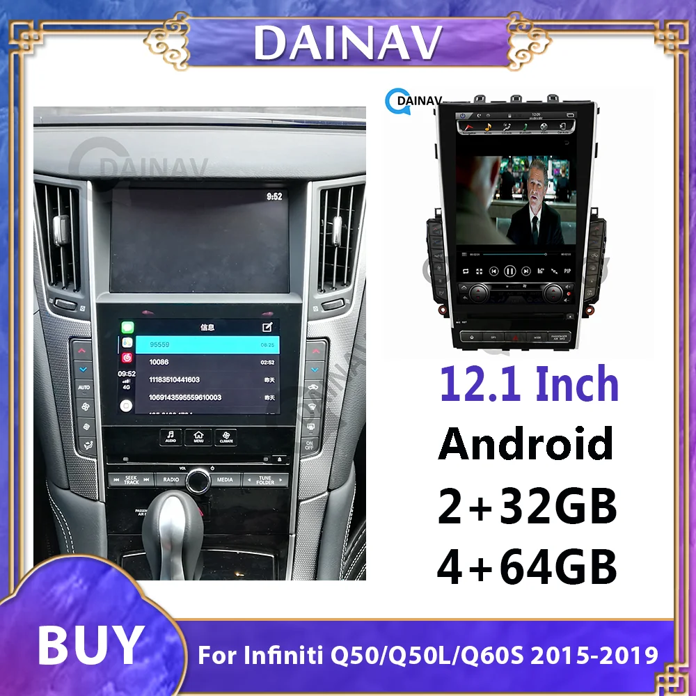Автомобильная аудиосистема, радио, стерео для Infiniti Q50/Q50L/Q60S 2015-2019, автомобильный DVD-плеер, мультимедийный плеер с GPS-навигацией
Автомобильная аудиосистема, радио, стерео для Infiniti Q50/Q50L/Q60S 2015-2019, автомобильный DVD-плеер, мультимедийный плеер с GPS-навигацией