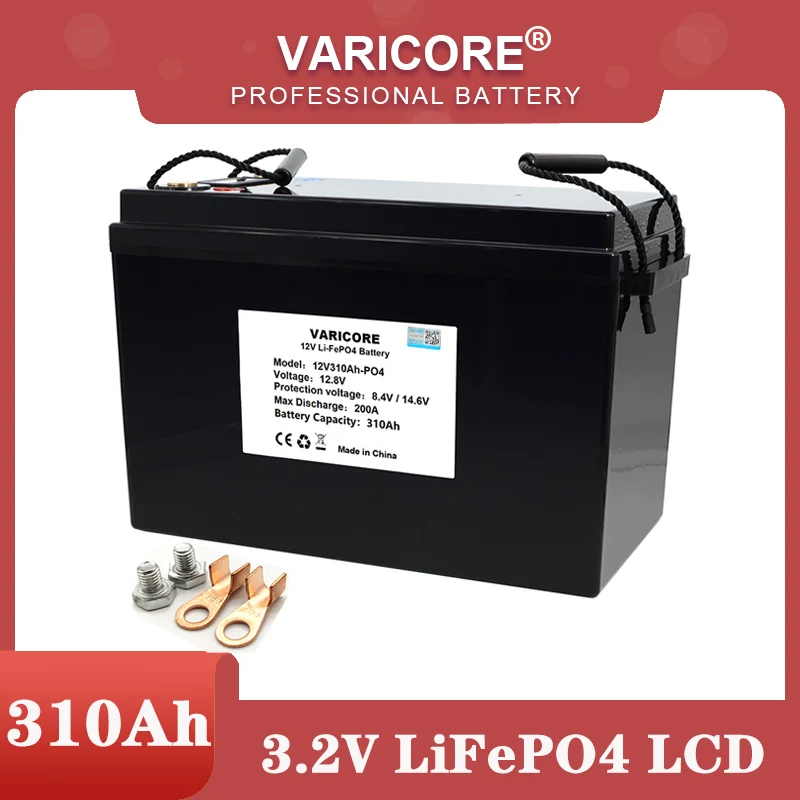 12.8V 310Ah LiFePO4 Rechargeable battery 12v Lithium iron phospha For Campers Golf Cart Off-Road Off-grid Solar Wind batteries
12.8V 310Ah LiFePO4 Rechargeable battery 12v Lithium iron phospha For Campers Golf Cart Off-Road Off-grid Solar Wind batteries