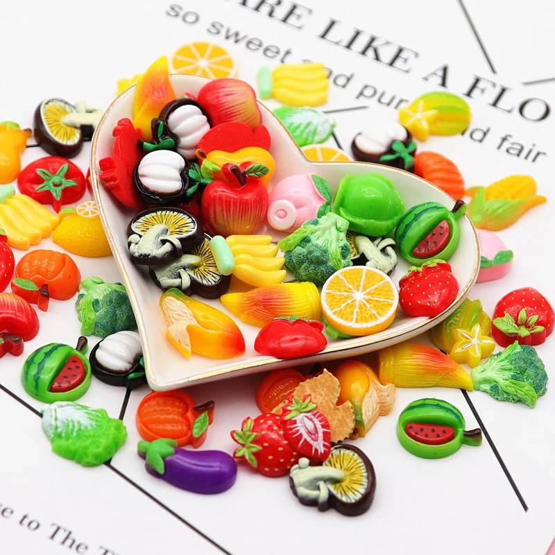 Resin jewelry accessories fubag cartoon fruit and vegetable accessories children's hairpin haircircle mobile phone case material
Resin jewelry accessories fubag cartoon fruit and vegetable accessories children's hairpin haircircle mobile phone case material