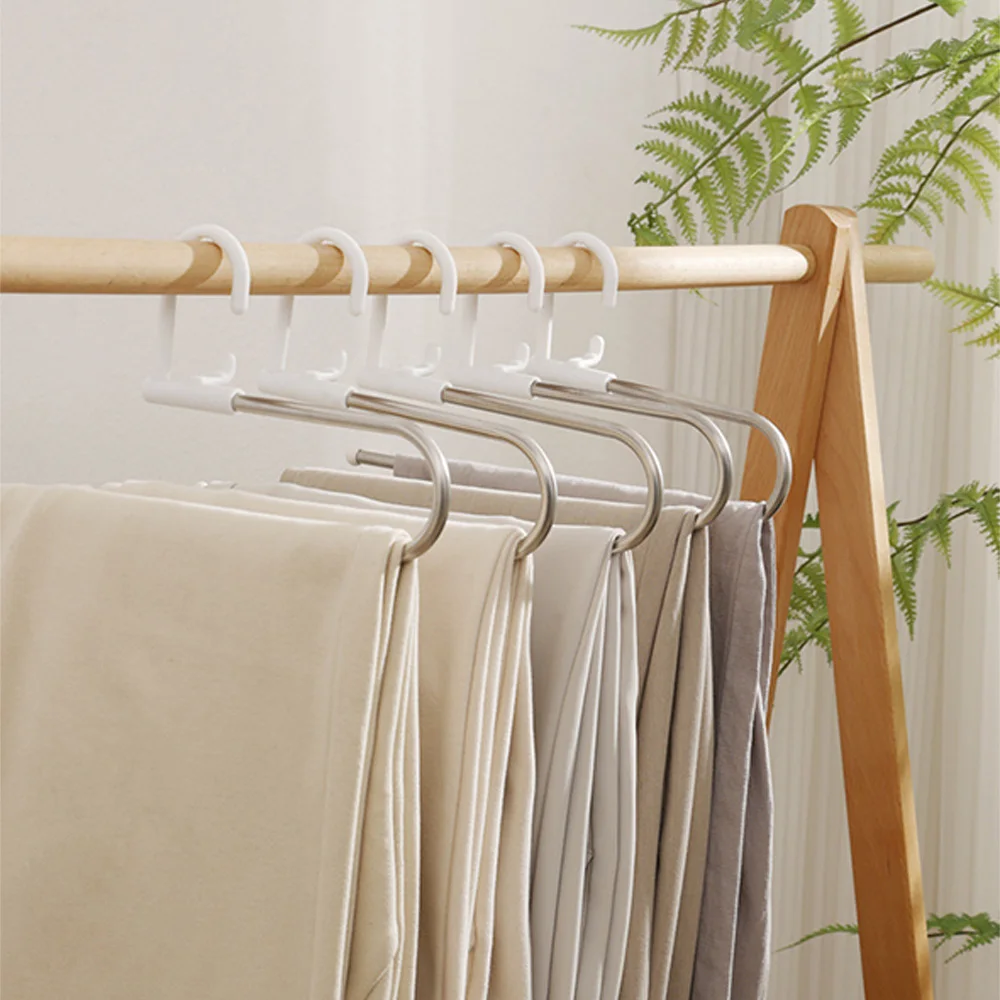 5pcs Stainless Steel Dipped Trouser Rack Non-slip Z-shaped Hanger Household Storage And Drying Seamless Goose Shaped Pants Rack
5pcs Stainless Steel Dipped Trouser Rack Non-slip Z-shaped Hanger Household Storage And Drying Seamless Goose Shaped Pants Rack