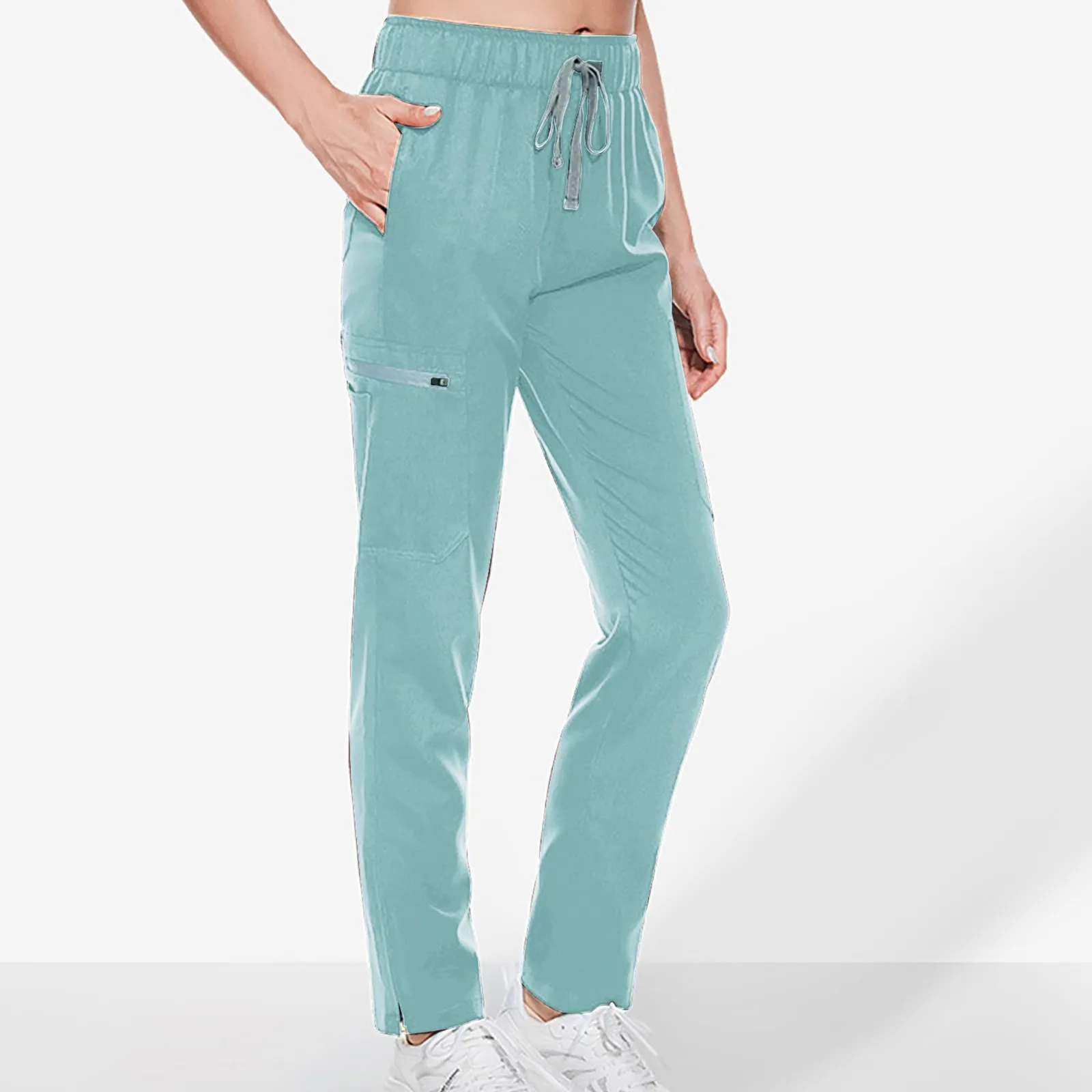 Женские повседневные длинные брюки с широкими штанинами и эластичным поясом, облегающие длинные рабочие леггинсы с карманами, рабочая одежда для учеников
Женские повседневные длинные брюки с широкими штанинами и эластичным поясом, облегающие длинные рабочие леггинсы с карманами, рабочая одежда для учеников