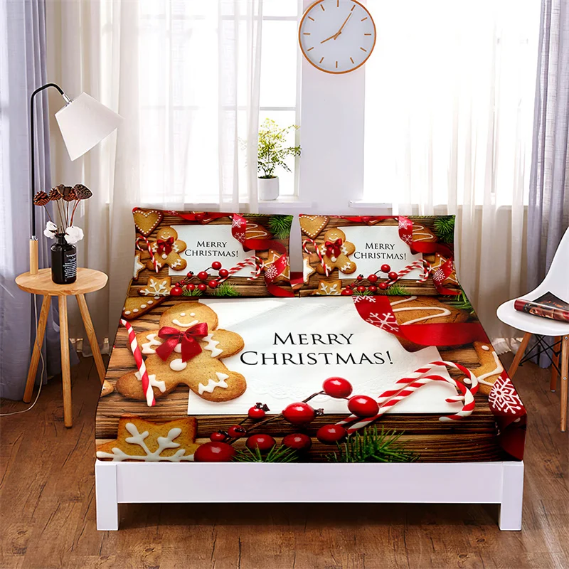 Bedding Set Christmas Fitted Sheet Set Bed Set Mattress Cover Four Corners Elastic Band Non Slip Bed Sheets and Pillowcases
Bedding Set Christmas Fitted Sheet Set Bed Set Mattress Cover Four Corners Elastic Band Non Slip Bed Sheets and Pillowcases