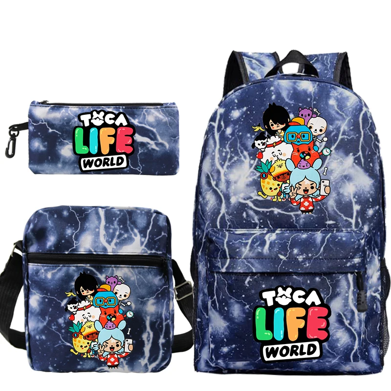 Набор из 3 предметов рюкзак Toca Life World школьные сумки для девочек рюкзаки
