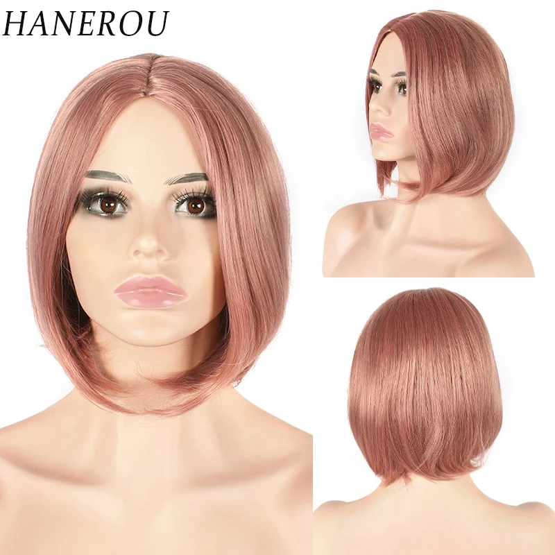 HANEROU Synthetic Short Bob Wigs Pink Straight Women Middle Part Natural Wig Heat Resistant for Party Cosplay Lolita
HANEROU Synthetic Short Bob Wigs Pink Straight Women Middle Part Natural Wig Heat Resistant for Party Cosplay Lolita
