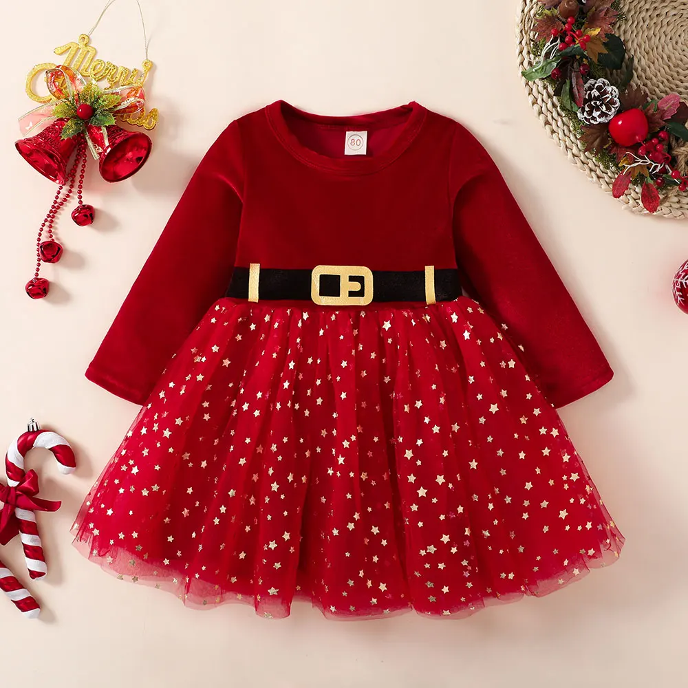 Baby Girls Spring Autumn Sweater Star Dress Infant Girl's Christmas Children Clothing Toddler Kids Dresses Clothes for 1- 6Years
Baby Girls Spring Autumn Sweater Star Dress Infant Girl's Christmas Children Clothing Toddler Kids Dresses Clothes for 1- 6Years