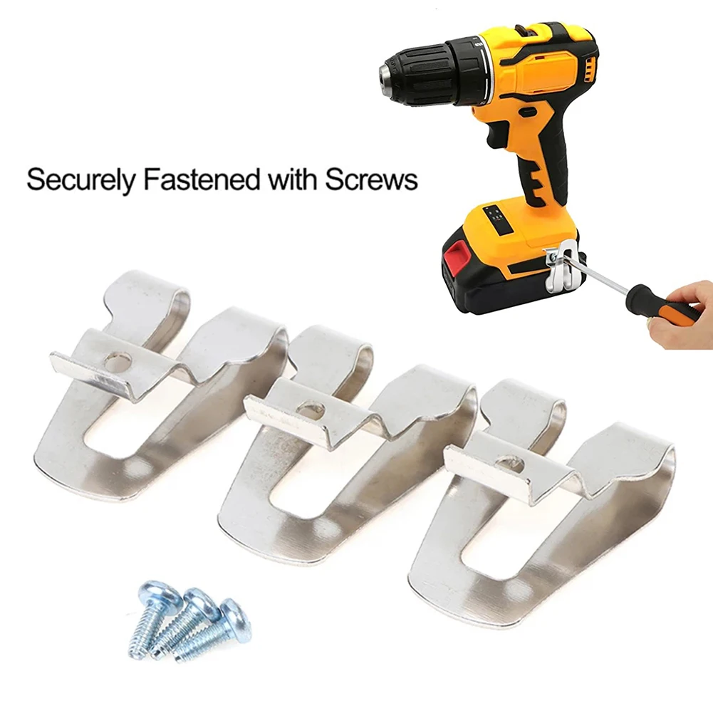 For Drill Power Tool Belt Clip Hook Clip Hook 45*30mm 6 Pcs Drill Belt Stainless Steel For-Makita 18V Max Tools
For Drill Power Tool Belt Clip Hook Clip Hook 45*30mm 6 Pcs Drill Belt Stainless Steel For-Makita 18V Max Tools
