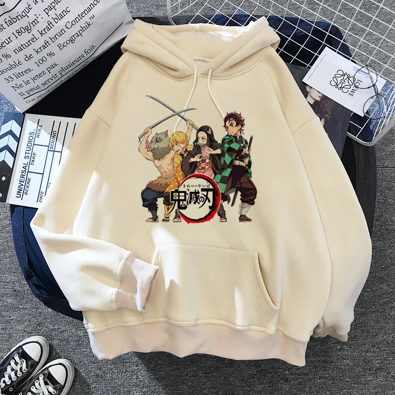 90s Demon Slayer Anime Tanjiro Nezuko Hoodie Sweatshirt Women Korean Kpop Street Style Sweatshirt girl Streetwear Sudadera Mujer
90s Demon Slayer Anime Tanjiro Nezuko Hoodie Sweatshirt Women Korean Kpop Street Style Sweatshirt girl Streetwear Sudadera Mujer