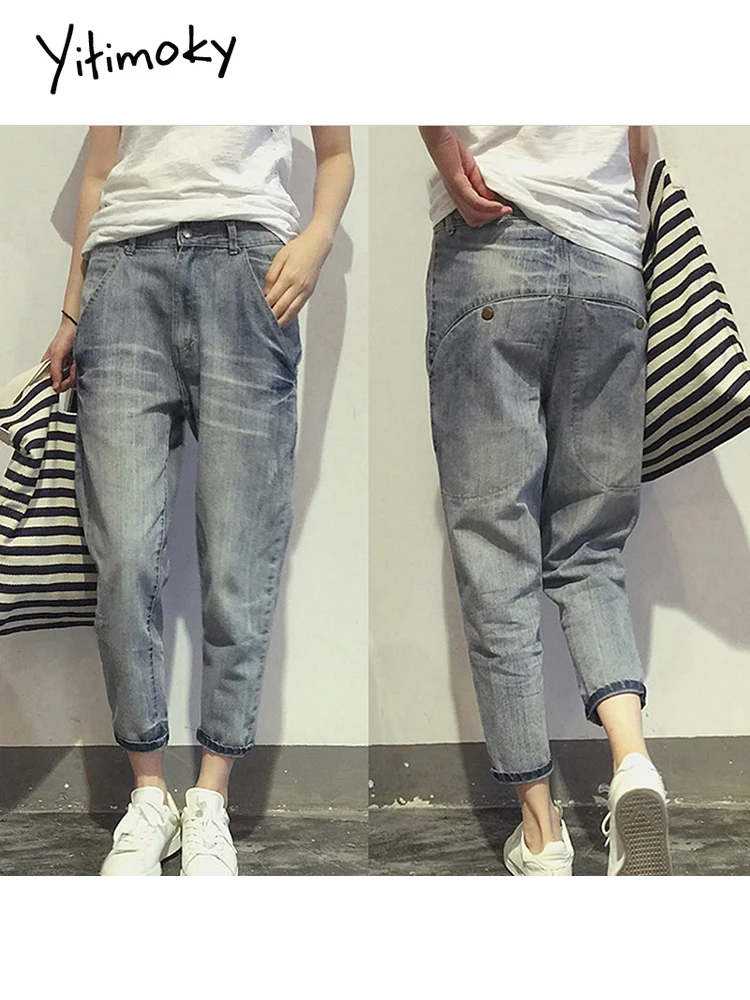 Yitimoky 2022 Women Jeans Korean Style Loose Office Ladies Streetwear Solid Color Light Blue Elastic Bleach Scratch Denim Pants
Yitimoky 2022 Women Jeans Korean Style Loose Office Ladies Streetwear Solid Color Light Blue Elastic Bleach Scratch Denim Pants