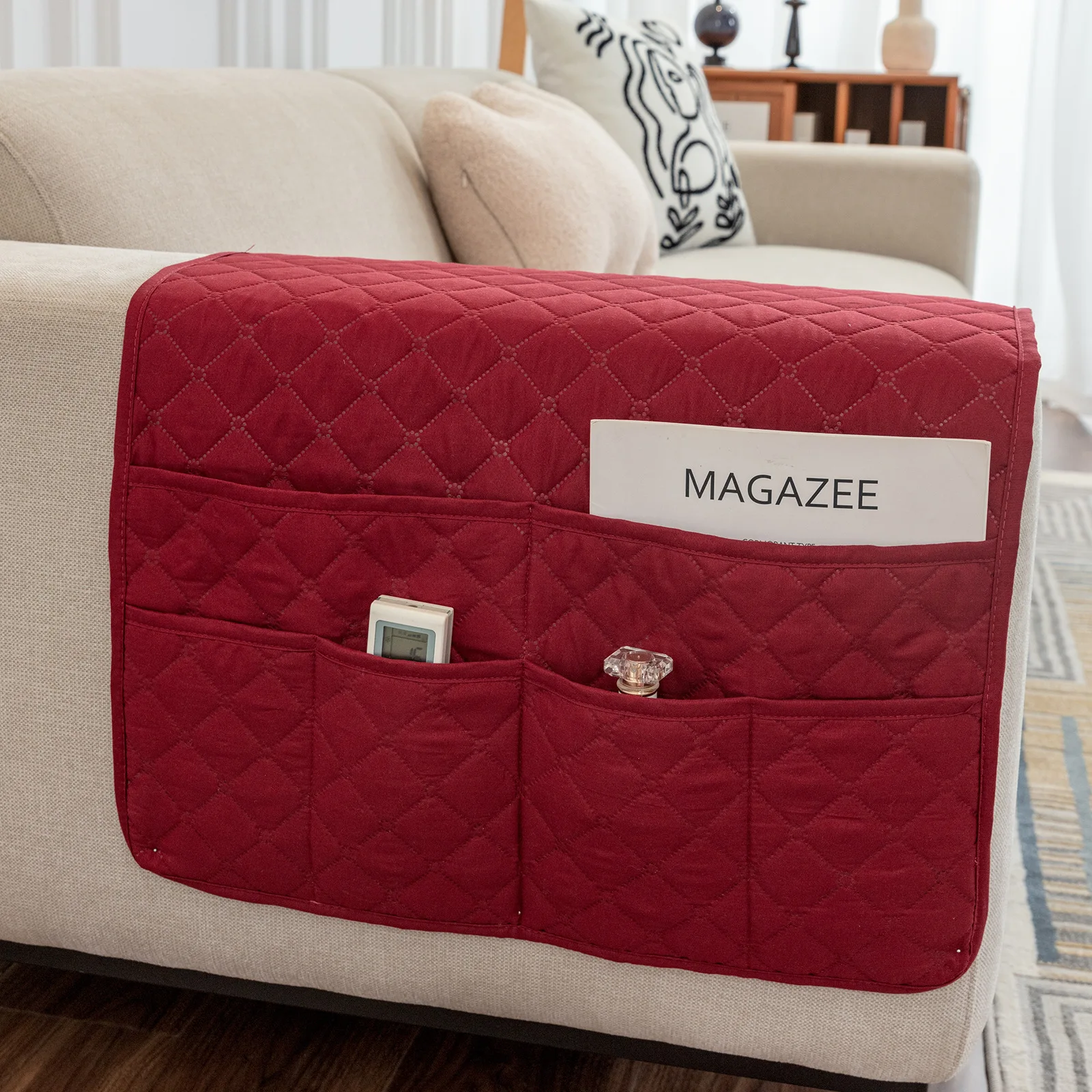Portable Storage Bag Solid Color Waterproof and Non-slip Recliner Sofa Cover with Pocket Armrest Towel Home Decortion
Portable Storage Bag Solid Color Waterproof and Non-slip Recliner Sofa Cover with Pocket Armrest Towel Home Decortion
