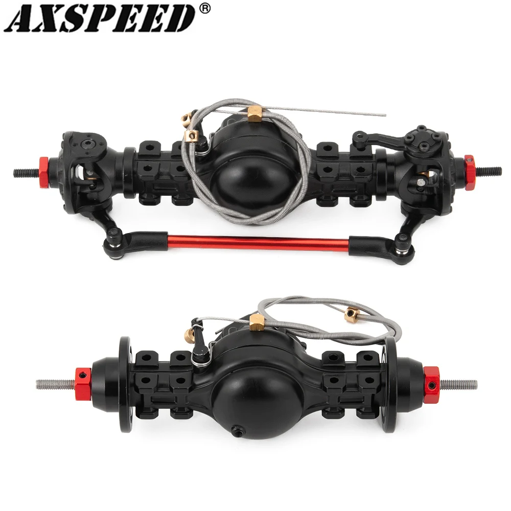 AXSPEED Tamiya Axle Metal Front&Rear Differential Axle Built-in Steel Gear for 1/14 RC Truck Tractor Tow Drag Car Upgrade Parts
AXSPEED Tamiya Axle Metal Front&Rear Differential Axle Built-in Steel Gear for 1/14 RC Truck Tractor Tow Drag Car Upgrade Parts