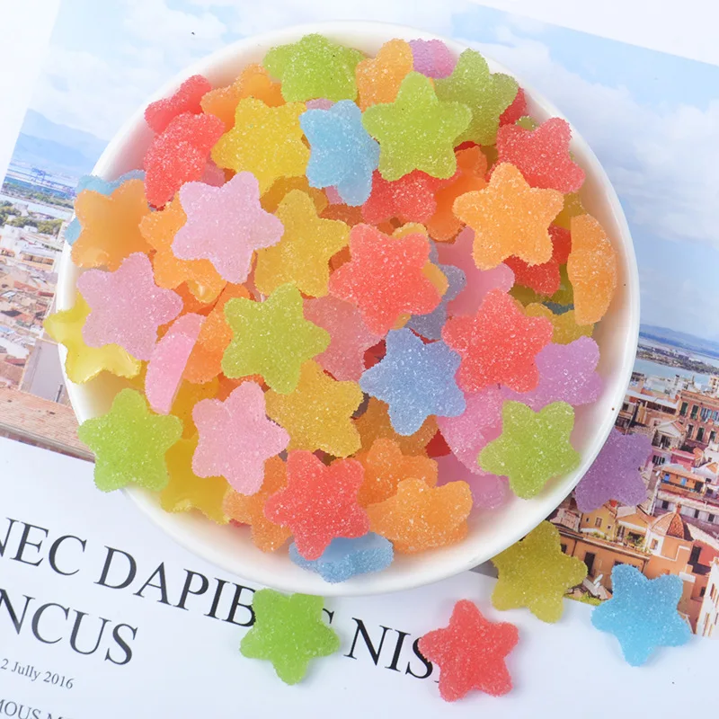 10pcs Cute Gummy Solid Color Star Nail Art Decorations Candy Design Jewelry Nail Kawaii Charms Flatback Nail Parts Accessories
10pcs Cute Gummy Solid Color Star Nail Art Decorations Candy Design Jewelry Nail Kawaii Charms Flatback Nail Parts Accessories