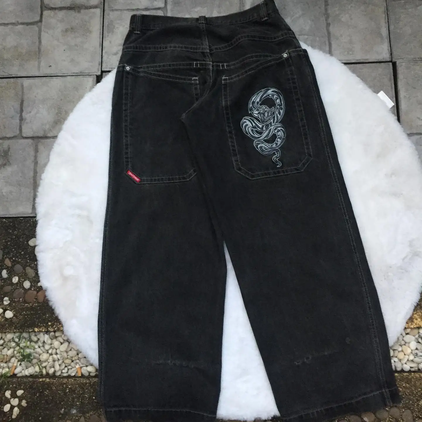 Уличная одежда JNCO Jeans Y2k, винтажные мешковатые джинсы в стиле хип-хоп с мультяшным графическим принтом, черные брюки для мужчин и женщин, широкие брюки с высокой талией
Уличная одежда JNCO Jeans Y2k, винтажные мешковатые джинсы в стиле хип-хоп с мультяшным графическим принтом, черные брюки для мужчин и женщин, широкие брюки с высокой талией