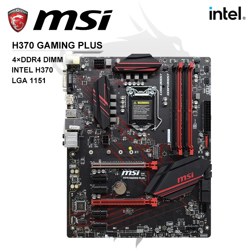 Материнская плата MSI H370 GAMING PLUS LGA 1151 DDR4 материнская плата 1151 64 Гб Intel H370 USB3.1 M.2 ATX для Core i7-8086K
Материнская плата MSI H370 GAMING PLUS LGA 1151 DDR4 материнская плата 1151 64 Гб Intel H370 USB3.1 M.2 ATX для Core i7-8086K