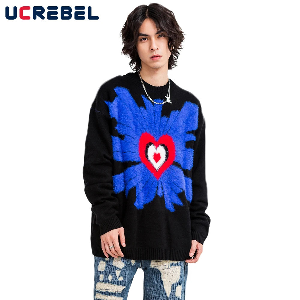 Heart Jacquard Round Neck Sweater Mens Casual Long Sleeve Knitted Sweater Autumn Winter Loose Drop Shoulder Pullover Men
Heart Jacquard Round Neck Sweater Mens Casual Long Sleeve Knitted Sweater Autumn Winter Loose Drop Shoulder Pullover Men