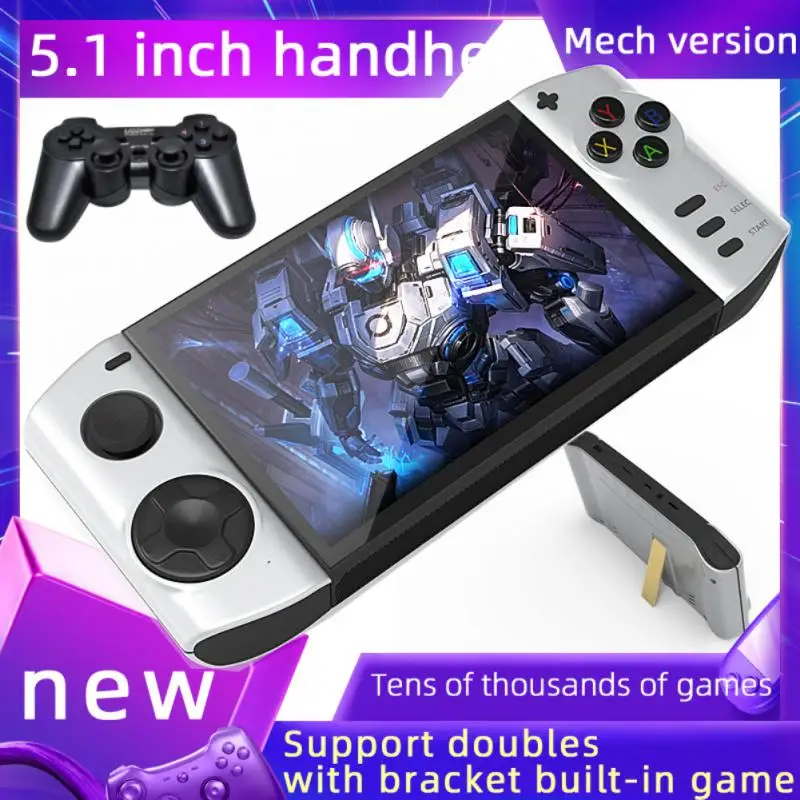 Handheld Game Console Retro Game Player 5.1 Inch Mech HD LCD Screen 8 Bit Mini Video Console AV Out Build-in 520 Games Kid Gift
Handheld Game Console Retro Game Player 5.1 Inch Mech HD LCD Screen 8 Bit Mini Video Console AV Out Build-in 520 Games Kid Gift