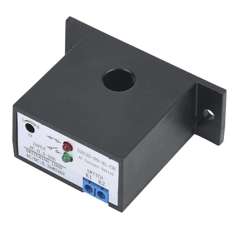 AC Current Sensing Switch AC 0.5-50A Normally Open Self-Powered Current Sensing Relay (SZC25-NO-AL-CH)
AC Current Sensing Switch AC 0.5-50A Normally Open Self-Powered Current Sensing Relay (SZC25-NO-AL-CH)