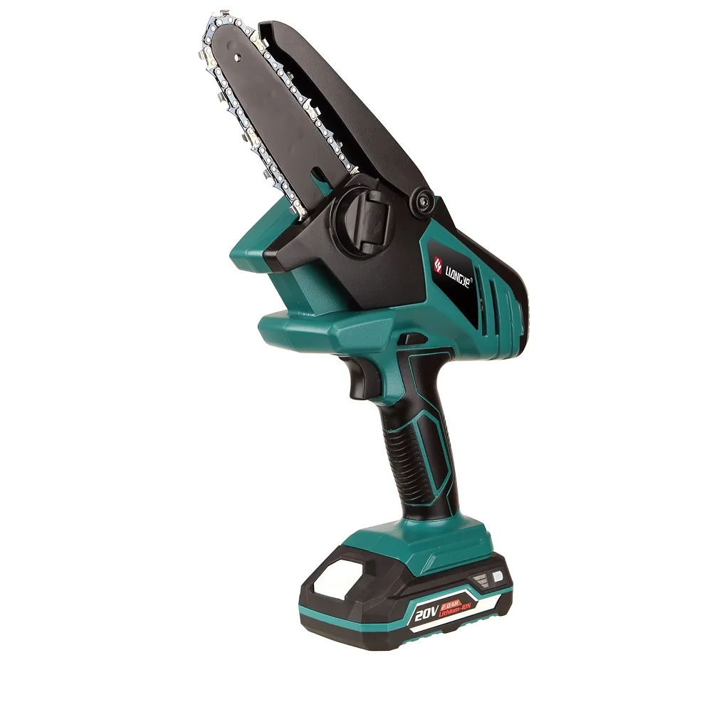 Liangye 20v Garden Tools One Hand Mini Lithium Battery Chainsaw Man Chain Chainsaw Electric
Liangye 20v Garden Tools One Hand Mini Lithium Battery Chainsaw Man Chain Chainsaw Electric