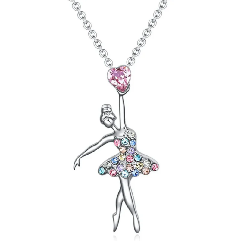 Crystal Charm Color Zircon Choker Dancing Girl Ballerina Dancer Pendant Necklace Jewelry Gift for Ballet Girls Women
Crystal Charm Color Zircon Choker Dancing Girl Ballerina Dancer Pendant Necklace Jewelry Gift for Ballet Girls Women