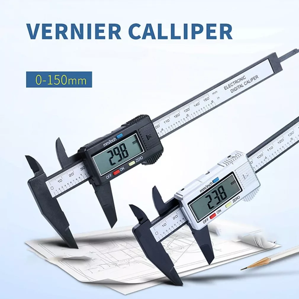 0-150MM Multi-function Electronic Digital Display Vernier Caliper LCD Screen All Plastic Digital Direct Reading Measuring Tools
0-150MM Multi-function Electronic Digital Display Vernier Caliper LCD Screen All Plastic Digital Direct Reading Measuring Tools