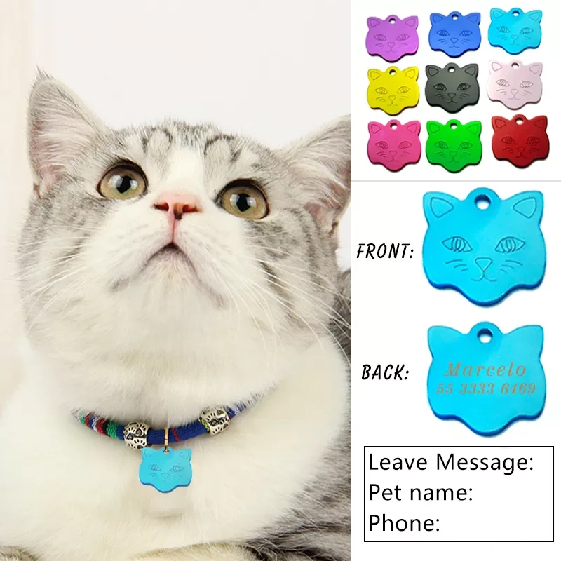 2PCS Custom Engraving Cat Pet Tag aluminum Collar Name Pendant Necklace Collar Puppy Anti-Lost Pet Cat ID Nameplate Accessory
2PCS Custom Engraving Cat Pet Tag aluminum Collar Name Pendant Necklace Collar Puppy Anti-Lost Pet Cat ID Nameplate Accessory