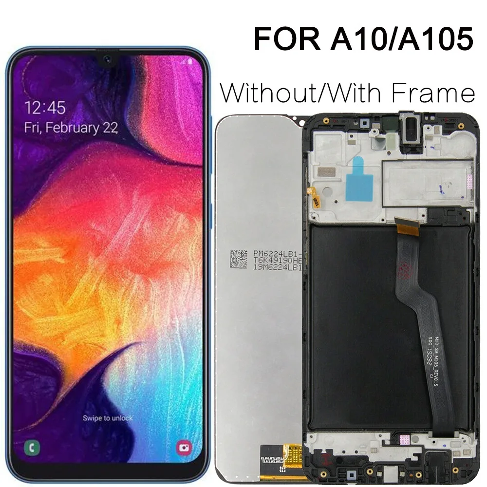 6.2" LCD For Samsung Galaxy A10 A105 A105F SM-A105F LCD Display Screen Replacement Digitizer Assembly With Frame
6.2" LCD For Samsung Galaxy A10 A105 A105F SM-A105F LCD Display Screen Replacement Digitizer Assembly With Frame