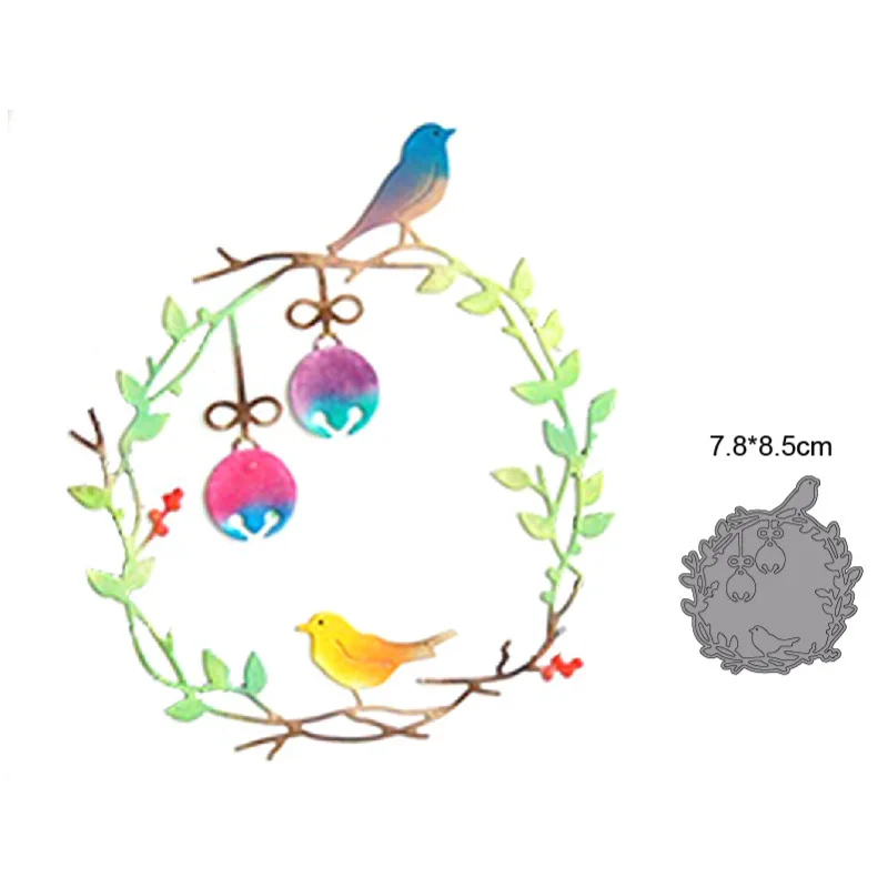 Circle Flower Vine Wreath Bird Frame Metal Cutting Dies For DIY Scrapbooking Craft Album Paper Card Embossing Decoration
Circle Flower Vine Wreath Bird Frame Metal Cutting Dies For DIY Scrapbooking Craft Album Paper Card Embossing Decoration
