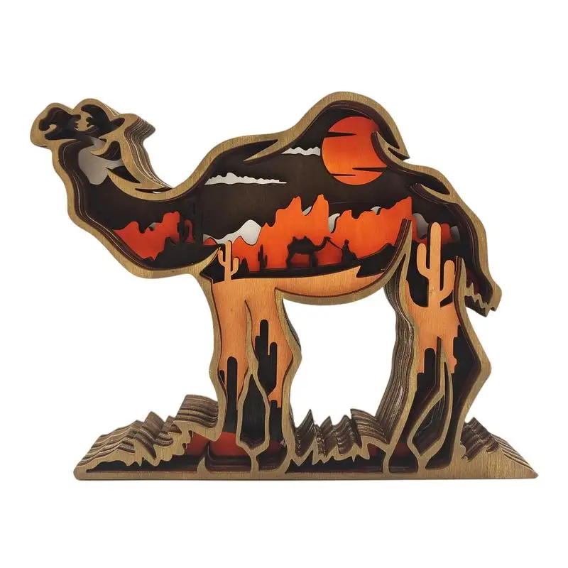 Wooden Camel Rhinoceros Decor Hollowed Camel Rhinoceros Statue Rustic Wall Art With Multi-Layers For Cabin Bedroom Living Room
Wooden Camel Rhinoceros Decor Hollowed Camel Rhinoceros Statue Rustic Wall Art With Multi-Layers For Cabin Bedroom Living Room