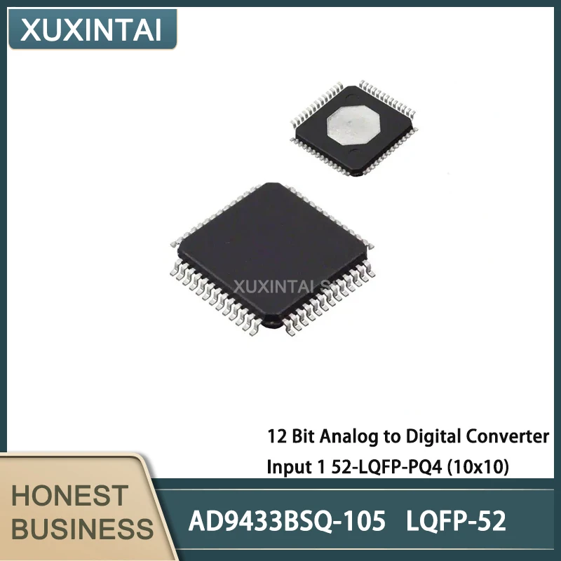 5Pcs/Lot AD9433BSQ-105 AD9433BSQ 12 Bit Analog to Digital Converter Input 1 52-LQFP-PQ4 (10x10)
5Pcs/Lot AD9433BSQ-105 AD9433BSQ 12 Bit Analog to Digital Converter Input 1 52-LQFP-PQ4 (10x10)