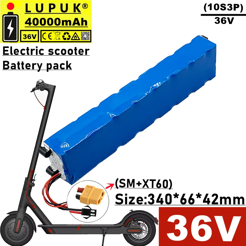 Литий-ионная аккумуляторная батарея lubluetooth 36 В, 40 Ач, 10s3p, разъем SM + xt60, Встроенный BMS, для электрического велосипеда, скутера, маленького американского автомобиля
Литий-ионная аккумуляторная батарея lubluetooth 36 В, 40 Ач, 10s3p, разъем SM + xt60, Встроенный BMS, для электрического велосипеда, скутера, маленького американского автомобиля
