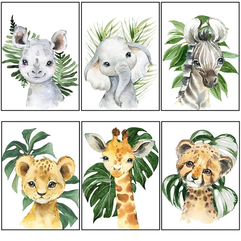 5D DIY Diamond Painting Kit Cute Cartoon Animal Full Diamond Embroidery Giraffe Elephant Diamond Mosaic Kid Room Wall Home Decor
5D DIY Diamond Painting Kit Cute Cartoon Animal Full Diamond Embroidery Giraffe Elephant Diamond Mosaic Kid Room Wall Home Decor