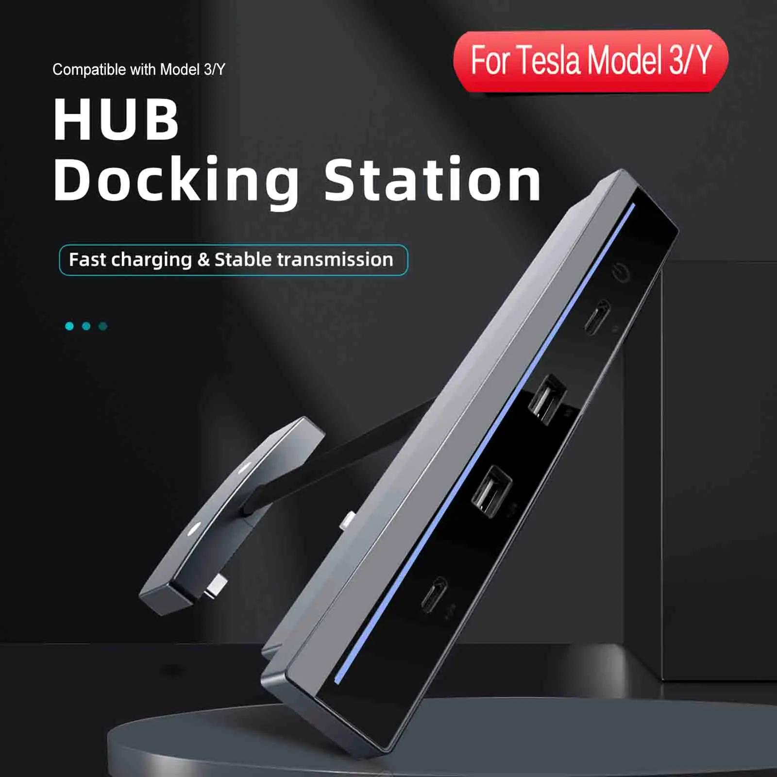 USB Shunt Hub for 2021-2022 Tesla Model 3 Model Y 27W Quick Charger Smart Docking Station Adapter Car Decoration Accessories
USB Shunt Hub for 2021-2022 Tesla Model 3 Model Y 27W Quick Charger Smart Docking Station Adapter Car Decoration Accessories