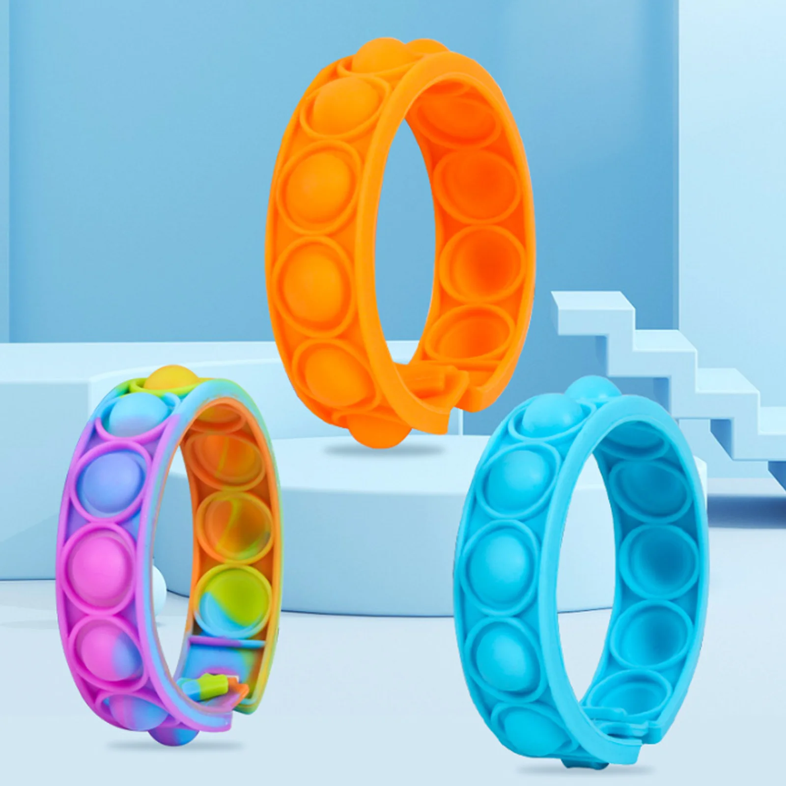 15Pcs/Set Fidget Toy Bracelet Wearable Push Poping Bubble Sensory Toys Stress Relief Finger Press Wristband for Kids Adults
15Pcs/Set Fidget Toy Bracelet Wearable Push Poping Bubble Sensory Toys Stress Relief Finger Press Wristband for Kids Adults