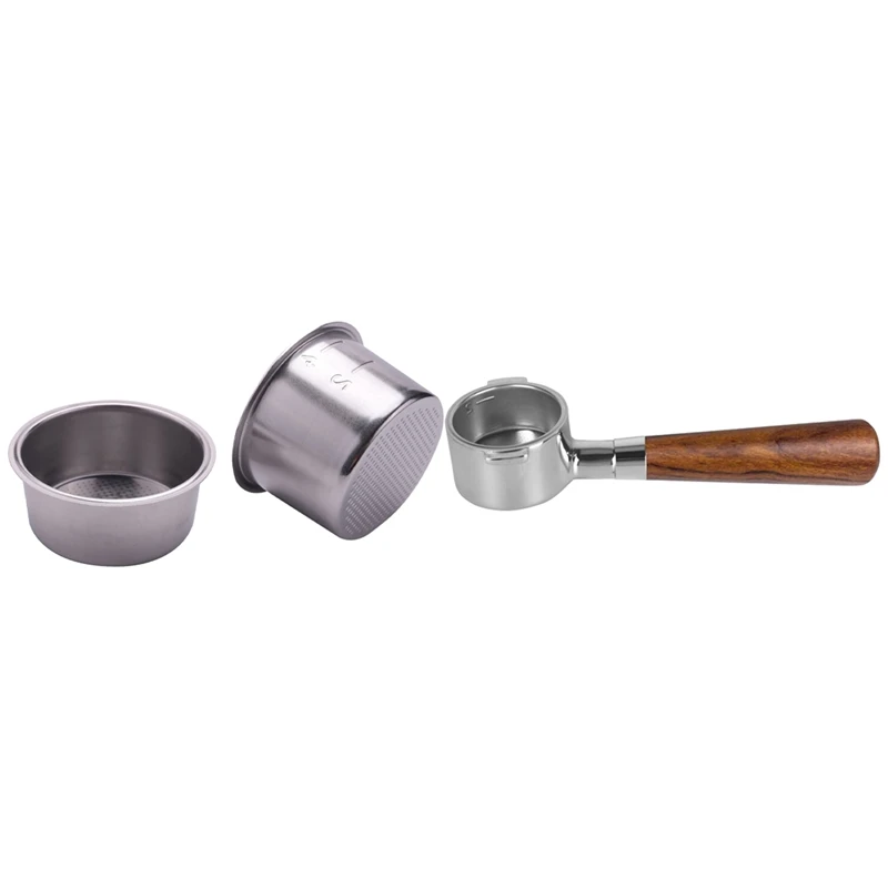 1 Set 51Mm 2/4 Cups Filter Replacement Filter Basket & 1 Pcs Coffee Bottomless Portafilter
1 Set 51Mm 2/4 Cups Filter Replacement Filter Basket & 1 Pcs Coffee Bottomless Portafilter
