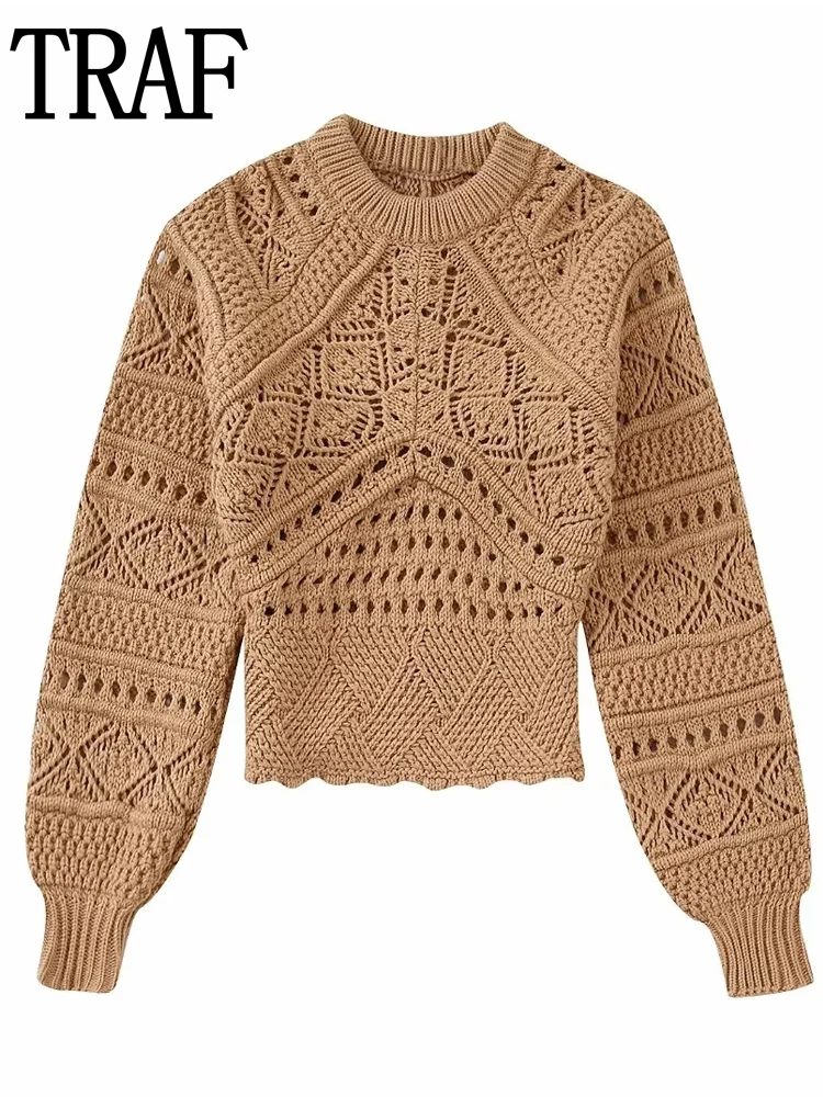 TRAF Cropped Knitted Sweater Woman Winter 2022 Long Sleeve Cut Out Women Pulovers Autumn Crewneck Crop Knit Woman Jumpers
TRAF Cropped Knitted Sweater Woman Winter 2022 Long Sleeve Cut Out Women Pulovers Autumn Crewneck Crop Knit Woman Jumpers