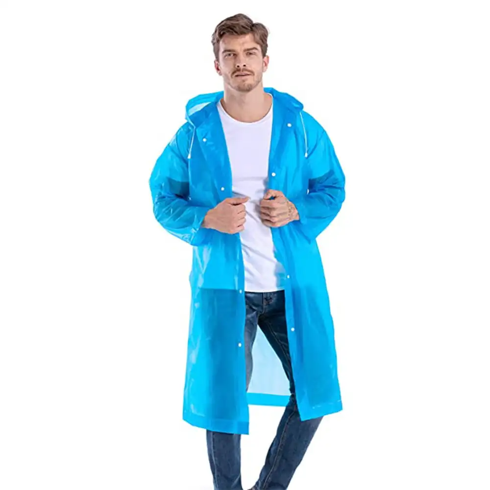 Raincoat Waterproof Rain Coat Poncho Long Rain Jackets Lightweight with Drawstring Hood for Men Women Blue 1 Pack
Raincoat Waterproof Rain Coat Poncho Long Rain Jackets Lightweight with Drawstring Hood for Men Women Blue 1 Pack