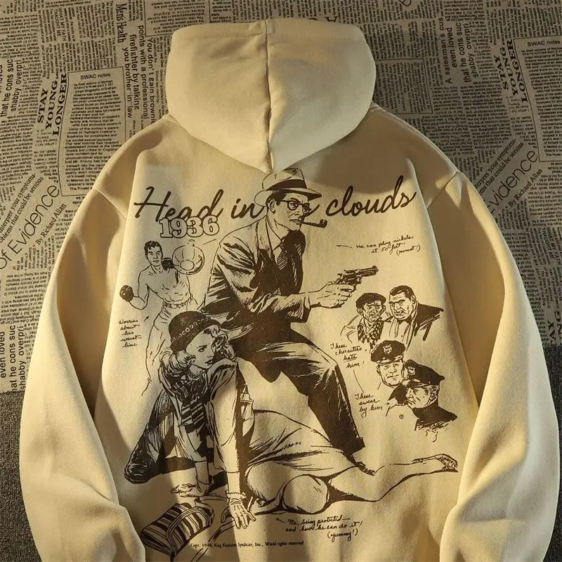 American Retro Trendy Brand Hooded Sweatshirt Women Loose Ins Hong Kong Style High Street Plus Velvet Long Sleeve Casual Jacket
American Retro Trendy Brand Hooded Sweatshirt Women Loose Ins Hong Kong Style High Street Plus Velvet Long Sleeve Casual Jacket