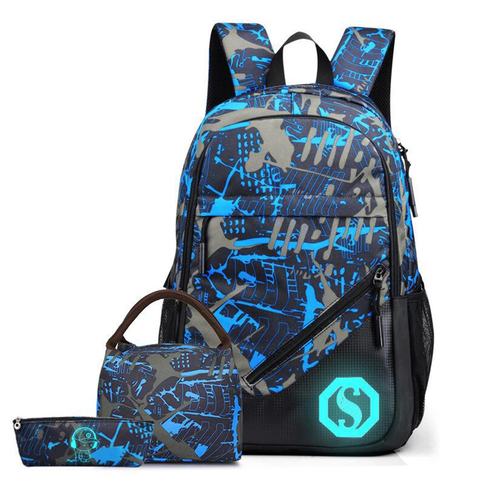 3 Pieces Kids Backpack For Junior High School Students Bag With Lunch Bag Boys Printed Schoolbag Large Capacity Free Shipping
3 Pieces Kids Backpack For Junior High School Students Bag With Lunch Bag Boys Printed Schoolbag Large Capacity Free Shipping