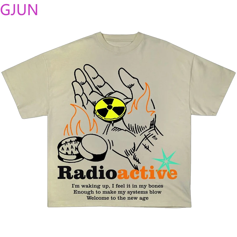 Radioactive Song Men and Women Vintage Short-sleeved T-shirt Casual Tops Streetwear Oversized T-shirts
Radioactive Song Men and Women Vintage Short-sleeved T-shirt Casual Tops Streetwear Oversized T-shirts