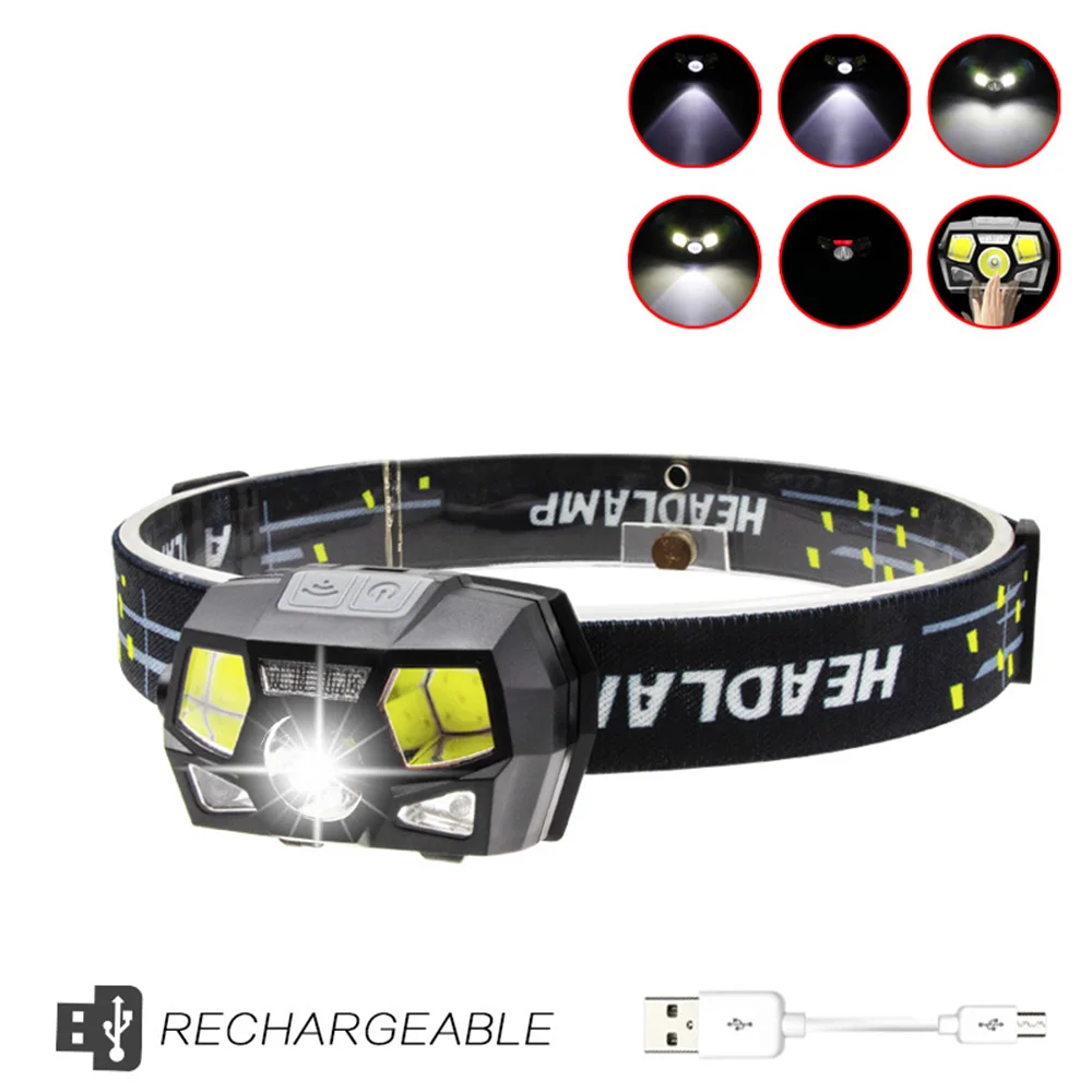 LED Headlamp Ultra Bright Waterproof USB Rechargeable Powerful Motion Sensor Headlight For Fishing HuntingTorch Flashlight
LED Headlamp Ultra Bright Waterproof USB Rechargeable Powerful Motion Sensor Headlight For Fishing HuntingTorch Flashlight