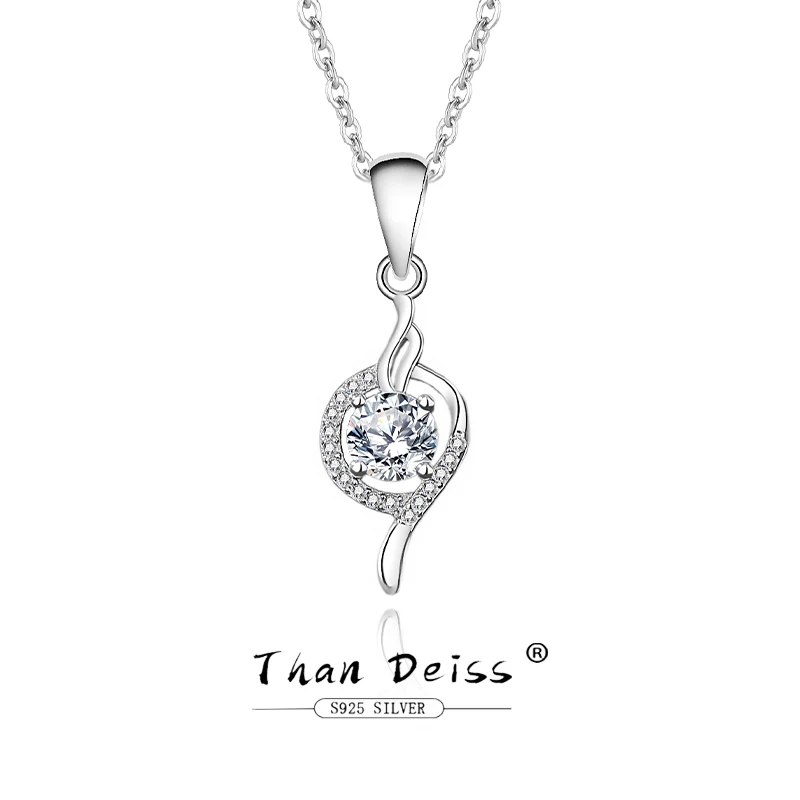 925 Sterling Silver Women's Necklace Creative Design Heart Shaped 1 Ct Moissanite Pendant Fine Jewelry Holiday Gifts For Ladies
925 Sterling Silver Women's Necklace Creative Design Heart Shaped 1 Ct Moissanite Pendant Fine Jewelry Holiday Gifts For Ladies