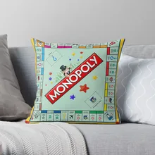 Monopoly Board Game Classic Throw Pillow Cushion Cover Set Sofa Cover Pillow Decor