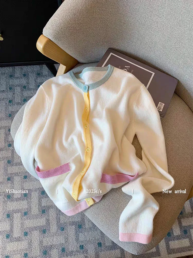 Preppy Style Women Basic Pullover O-Neck Sweater Autumn Winter Office Lady Long Sleeve Knitted Cardigan Soft Fashion High Street
Preppy Style Women Basic Pullover O-Neck Sweater Autumn Winter Office Lady Long Sleeve Knitted Cardigan Soft Fashion High Street